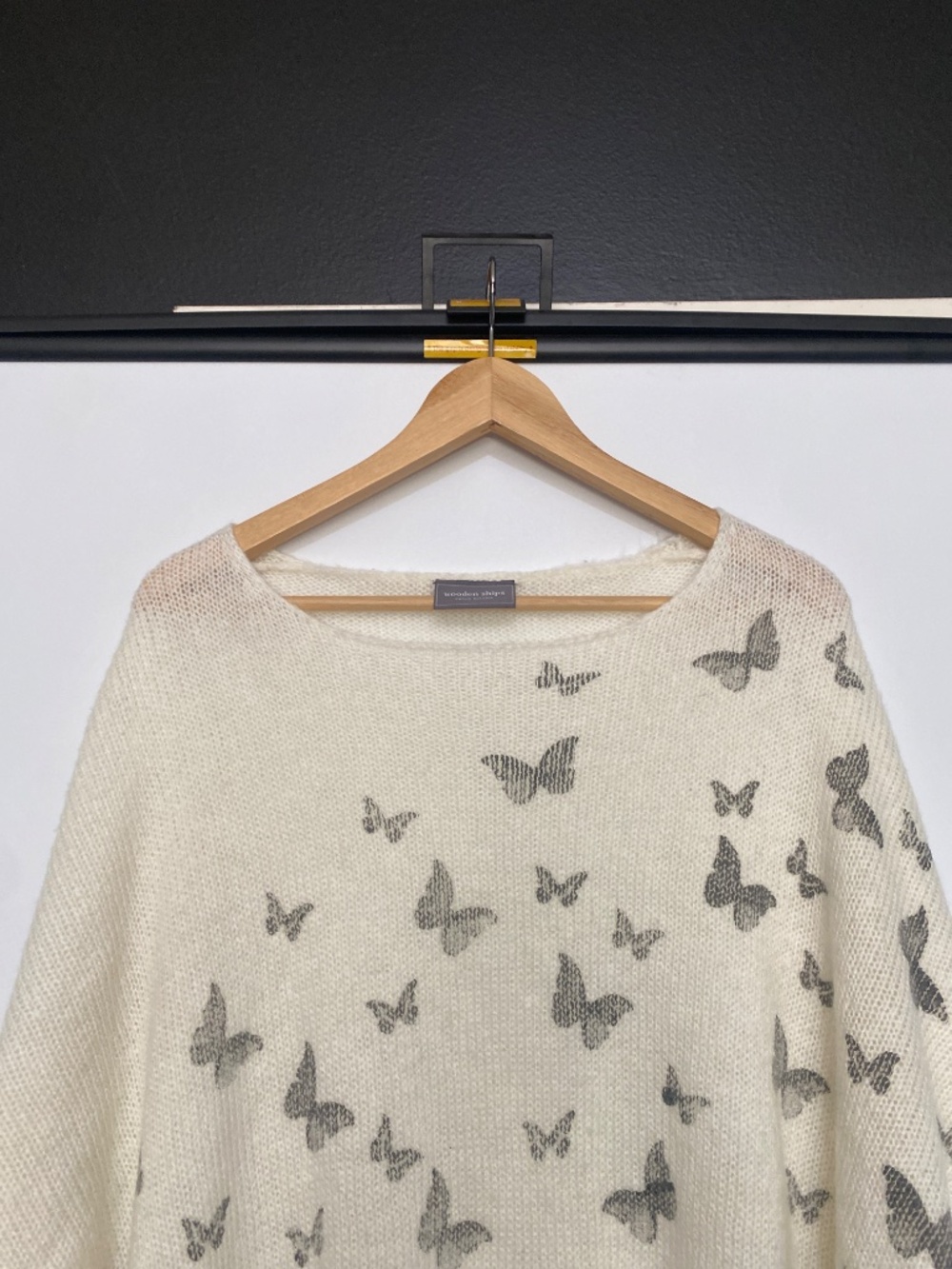 Wooden Ships M/L Butterflies Knit Sweatwer - Picture 4 of 11
